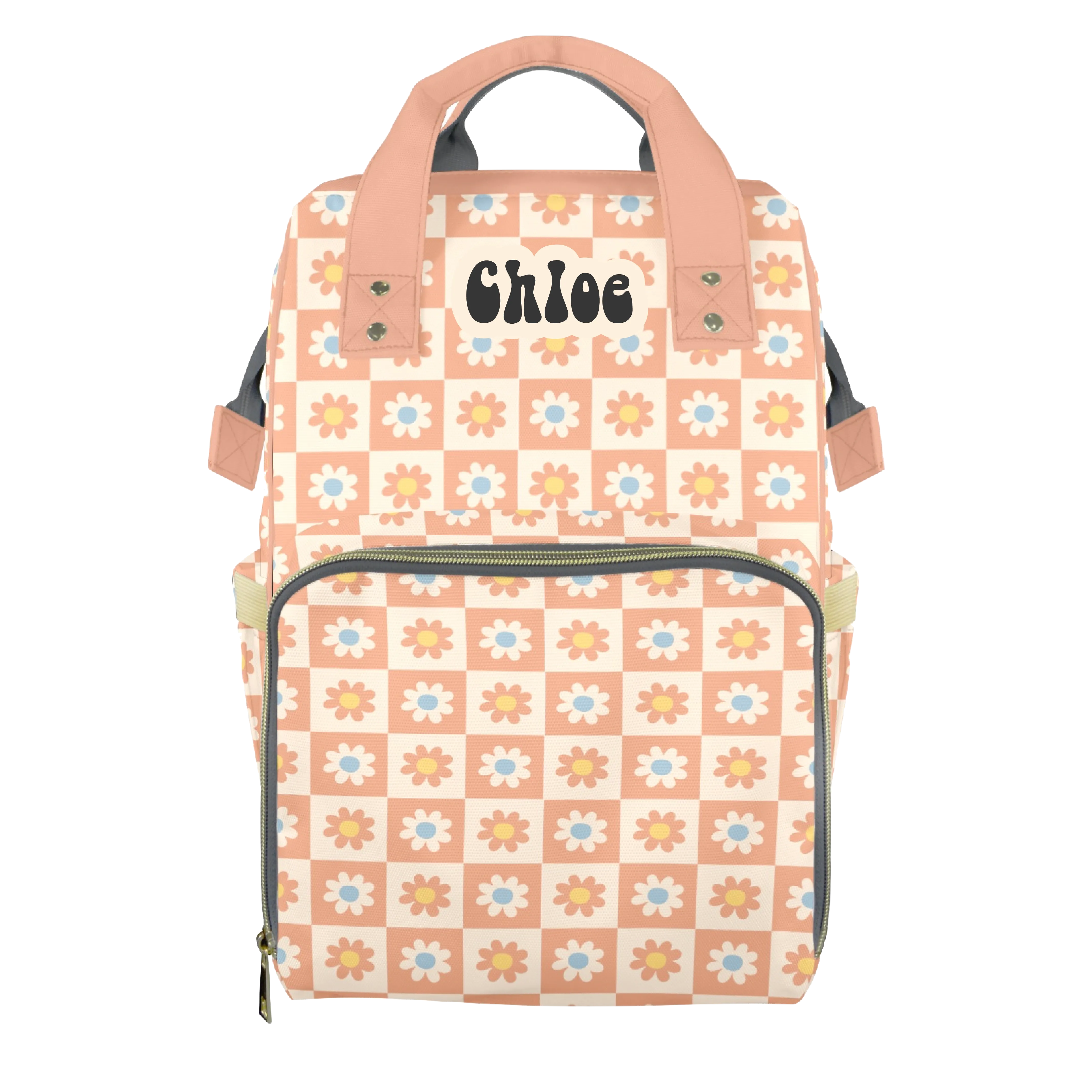 Boho Blooms Customizable Diaper Bag