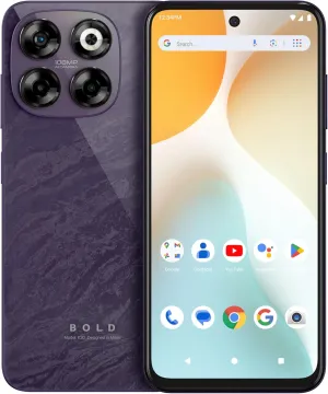 Bold K30 | 2025 | All-Day Battery | Unlocked | 6.7” HD  Infinity Dot Display | 256/6GB | Triple 108MP Camera | US Version | US Warranty | (Purple)