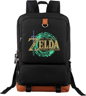 Boys Girl Lightweight School Backpack Game Printed SchoolBag Large Capacity Bookbag Travel Backpack 17inch Laptop Backpack Black