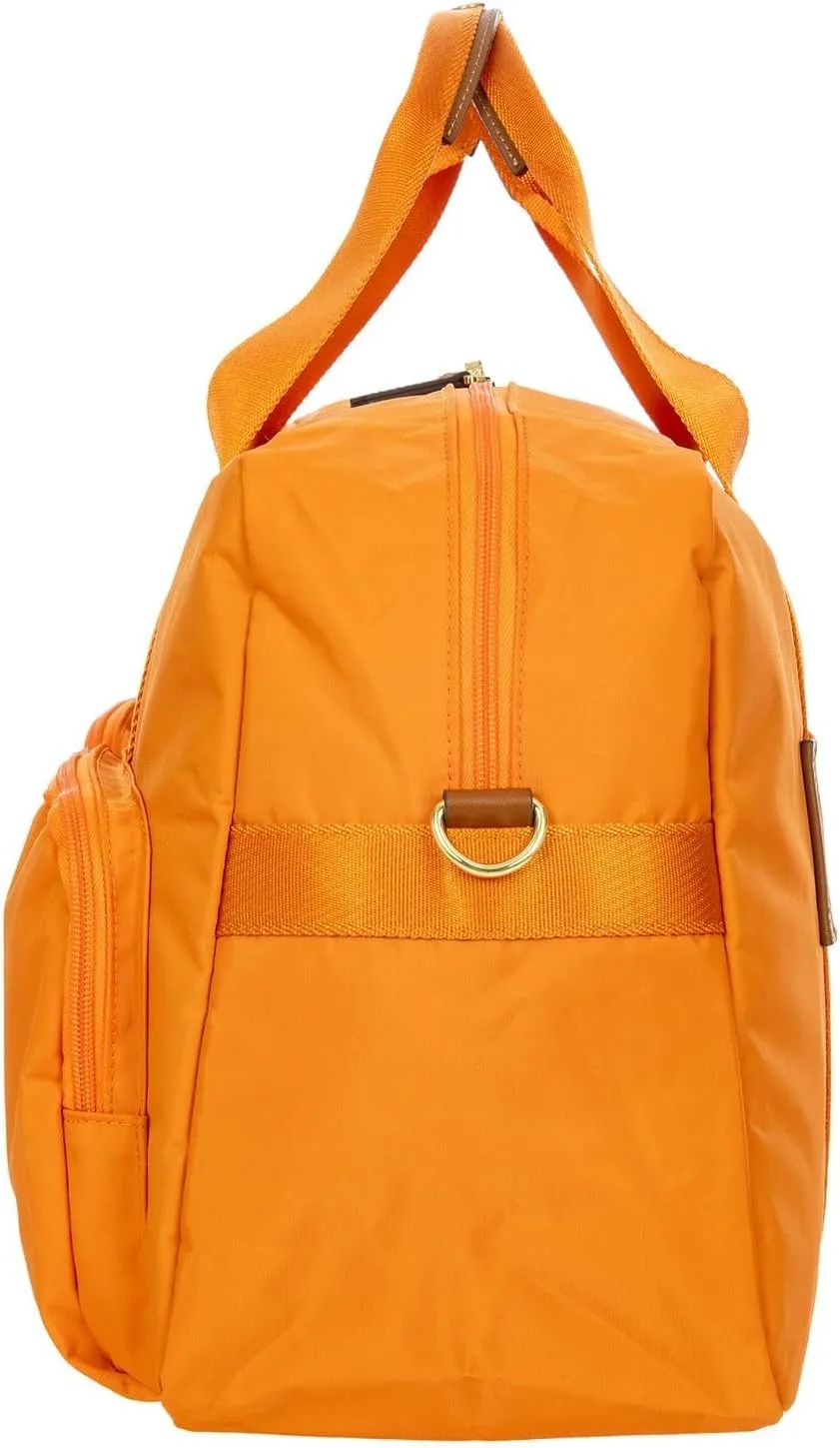 Bric's X-BAG 18-Inch Cargo Duffle Bag - Luxury Travel Bag with Luggage Sleeve - Carry On Bag and Weekender Bag Made from Durable Satin Nylon - Sunset
