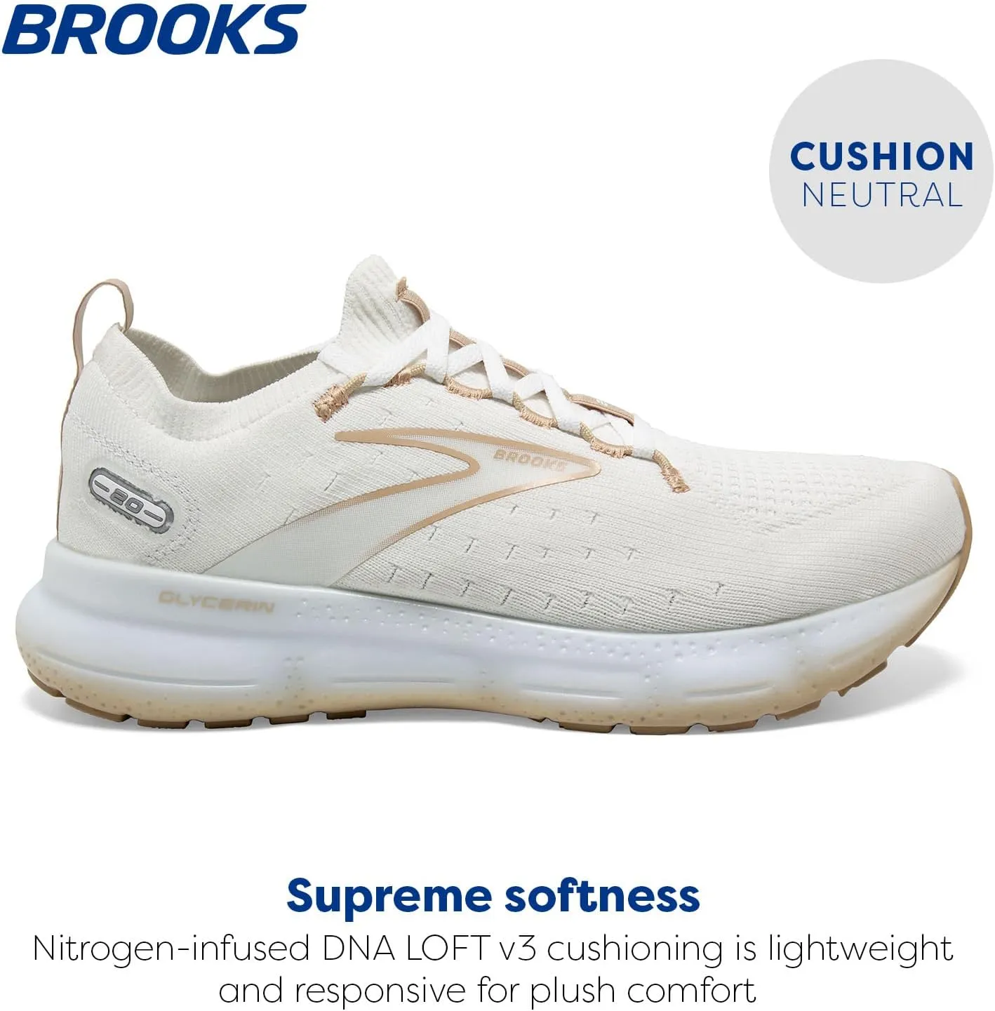 Brooks Men’s Glycerin StealthFit 20 Neutral Running Shoe
