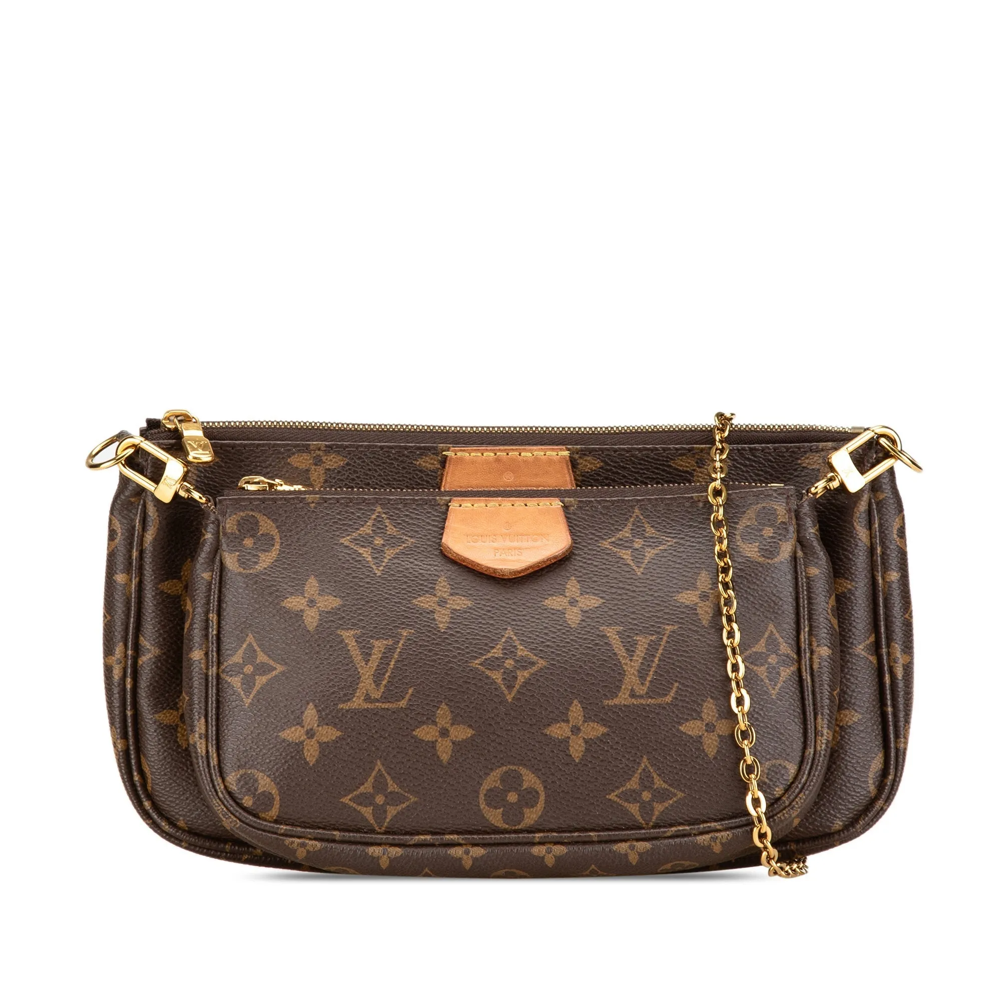 Brown Louis Vuitton Monogram Multi Pochette Accessoires Satchel