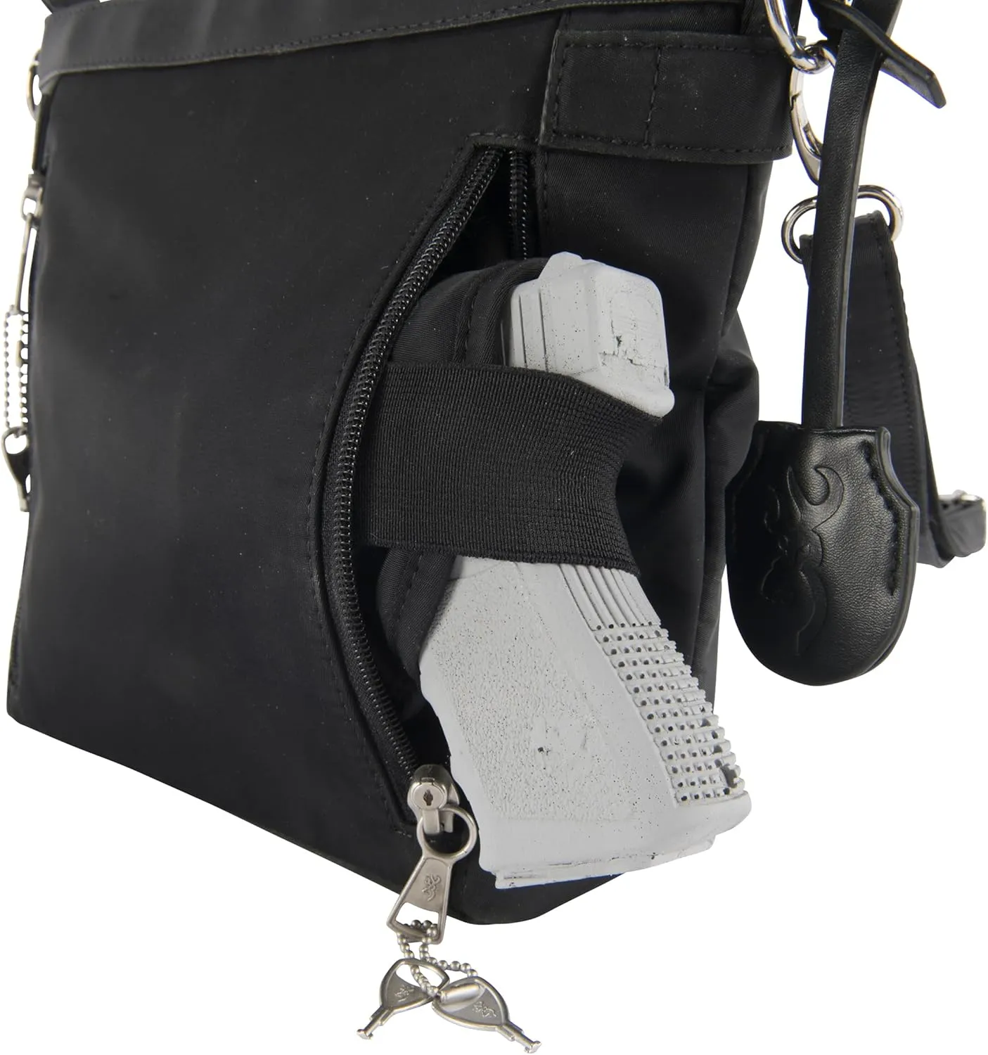 Browning Women's Concealed Carry Purse, Premium Holstered Handbag With Safety Locking Option