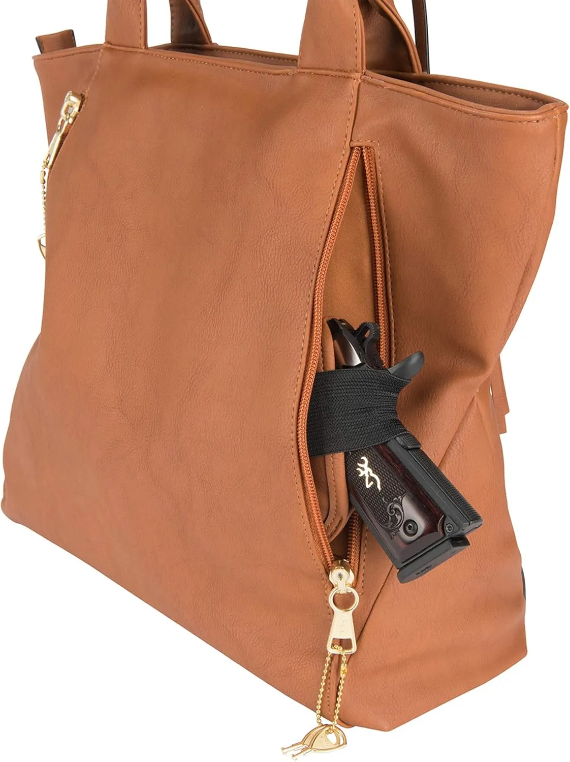 Browning Women's Concealed Carry Purse, Premium Holstered Handbag With Safety Locking Option