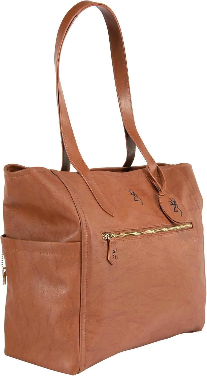 Browning Women's Concealed Carry Purse, Premium Holstered Handbag With Safety Locking Option