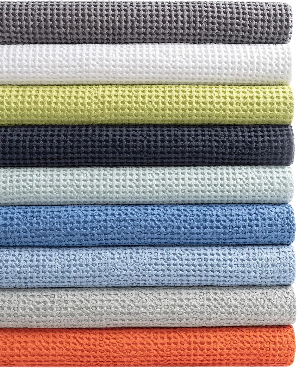 Bubble Blue Matelasse Coverlet, King Size, Blue Solid Pattern
