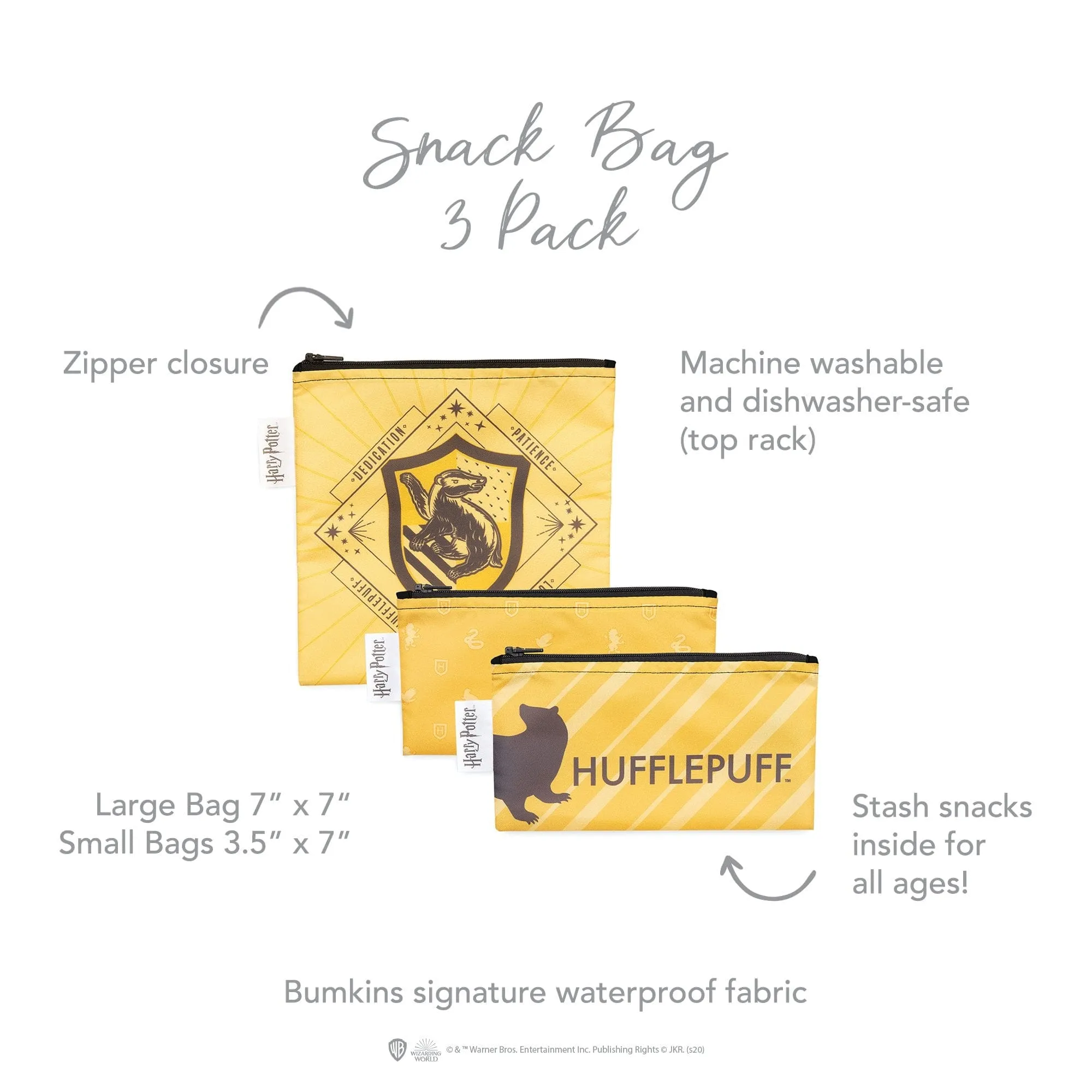 Bumkins Harry Potter™ Reusable Snack Bag - 3 Pack