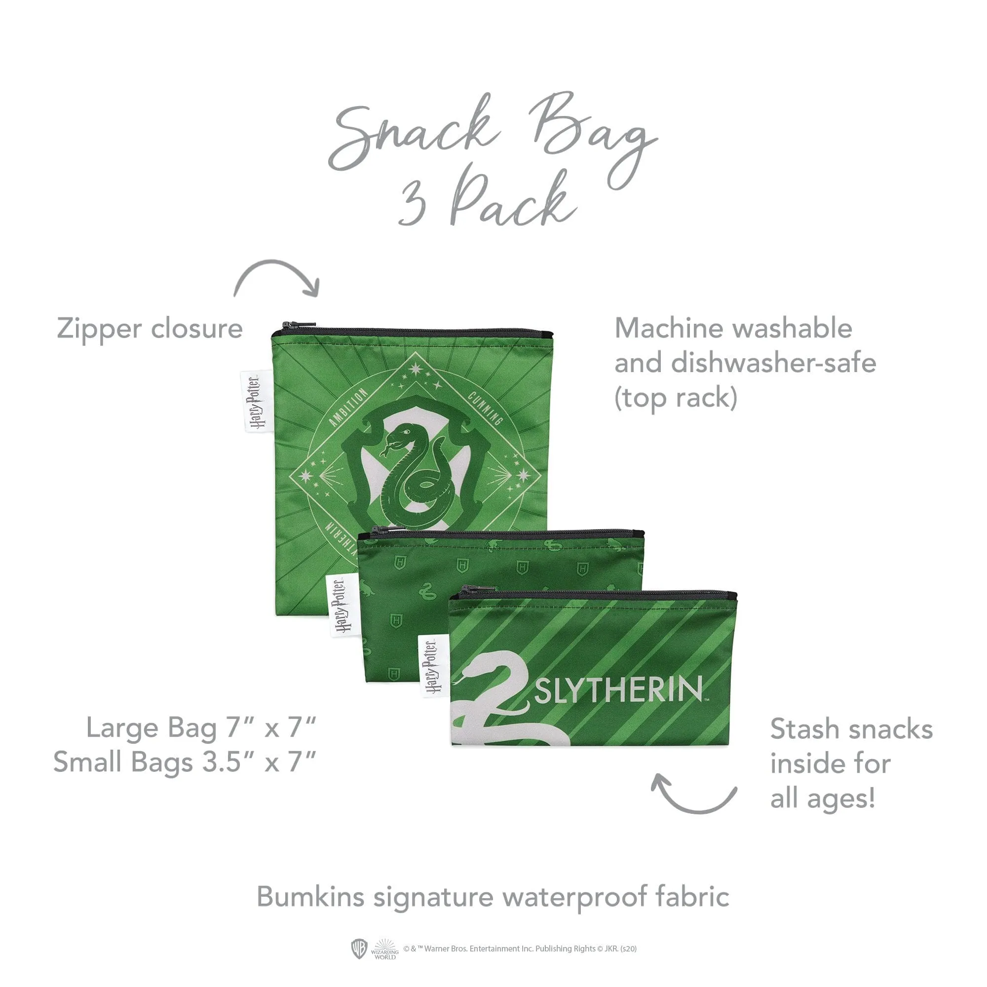 Bumkins Harry Potter™ Reusable Snack Bag - 3 Pack
