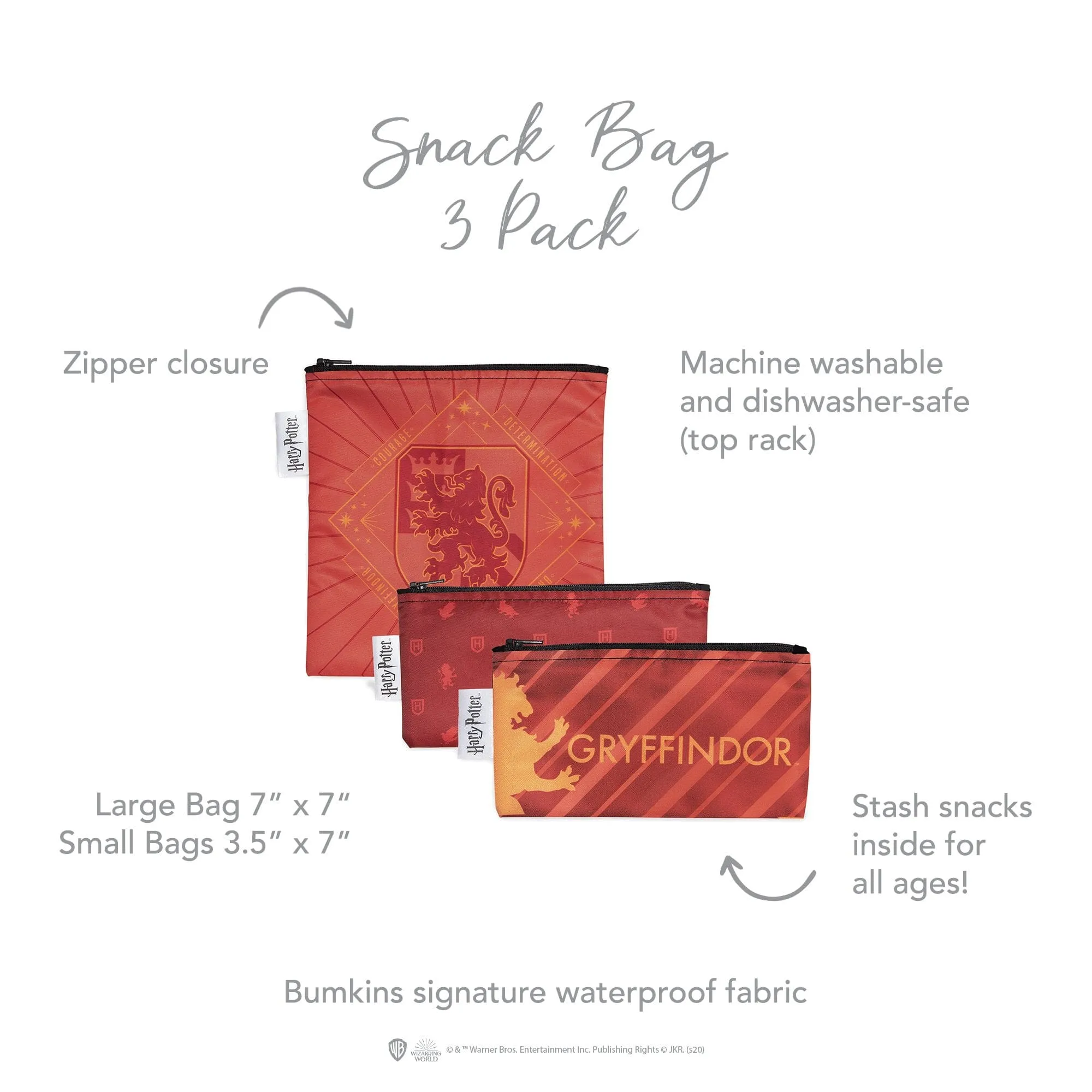 Bumkins Harry Potter™ Reusable Snack Bag - 3 Pack