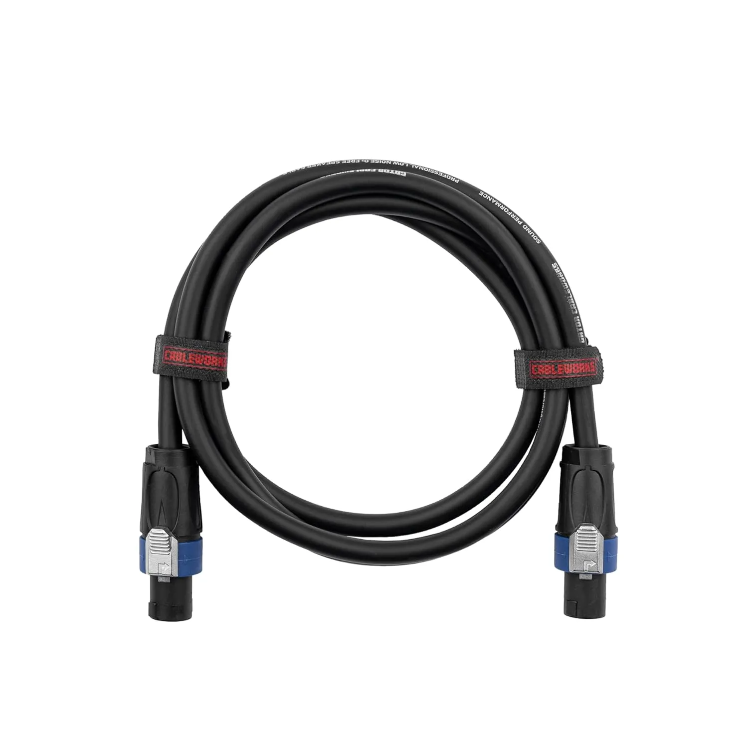 By Gator Cases Composer Series Deluxe 6 Foot Twist Lock Connector to Twist Lock Connector Speaker Cable, (GCWC-SPK-06-2TL)