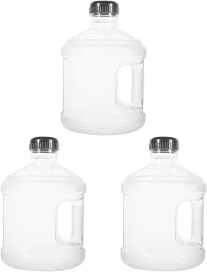 Cabilock 3pcs Thick Material Water Jug Large Capacity Water Bottle Portable Outdoor Camping Container