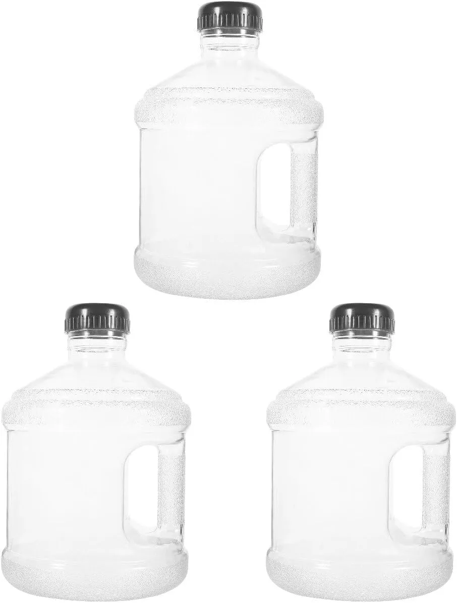 Cabilock 3pcs Thick Material Water Jug Large Capacity Water Bottle Portable Outdoor Camping Container