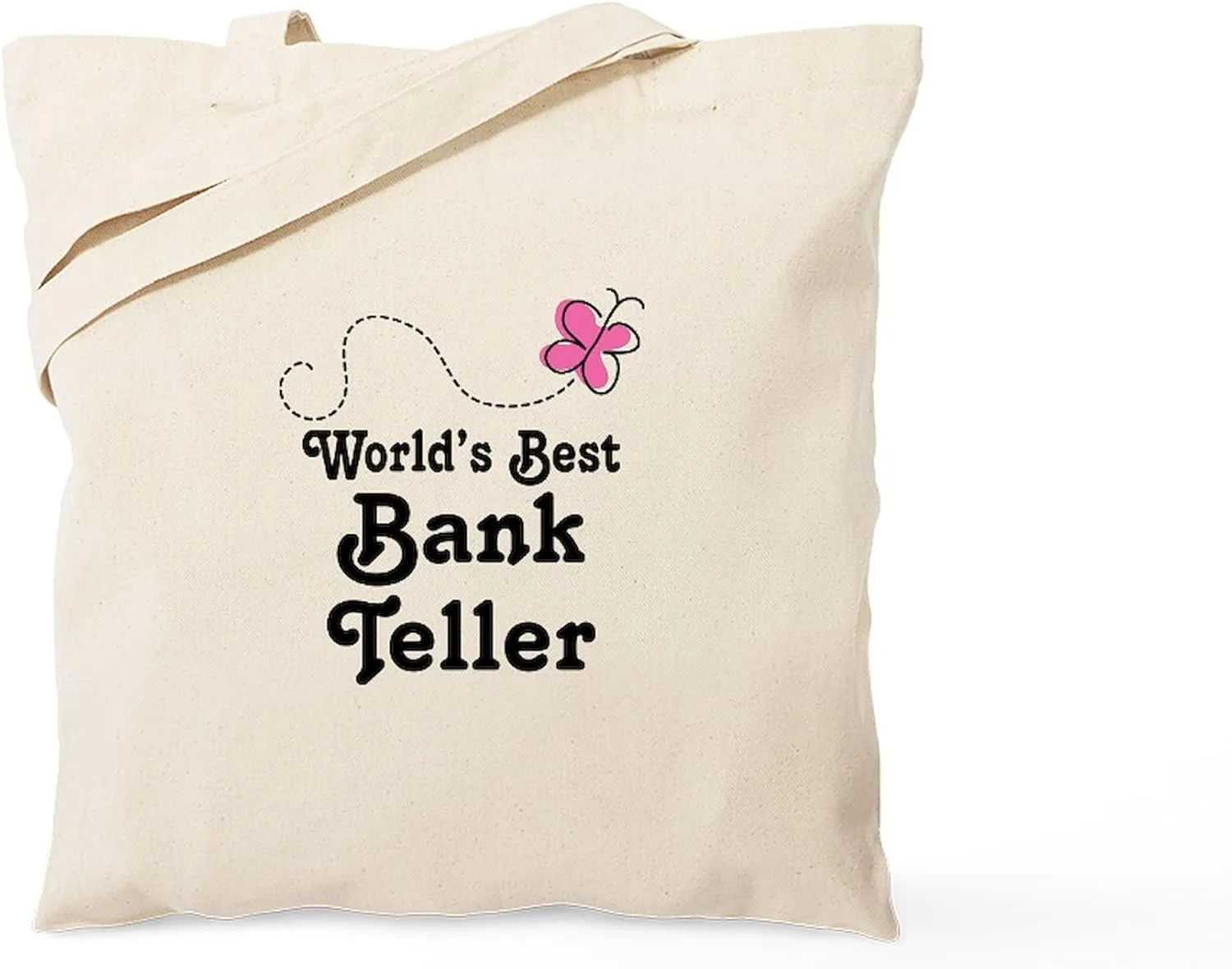 CafePress Bank Teller (Worlds Best) Tote Bag Reusable Natural Beige Canvas Shopping Bag