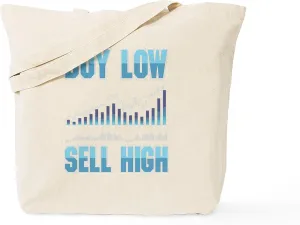 CafePress Capitalist Stock Market Investor Cryptoco Tote Bag Reusable Natural Beige Canvas Shopping Bag