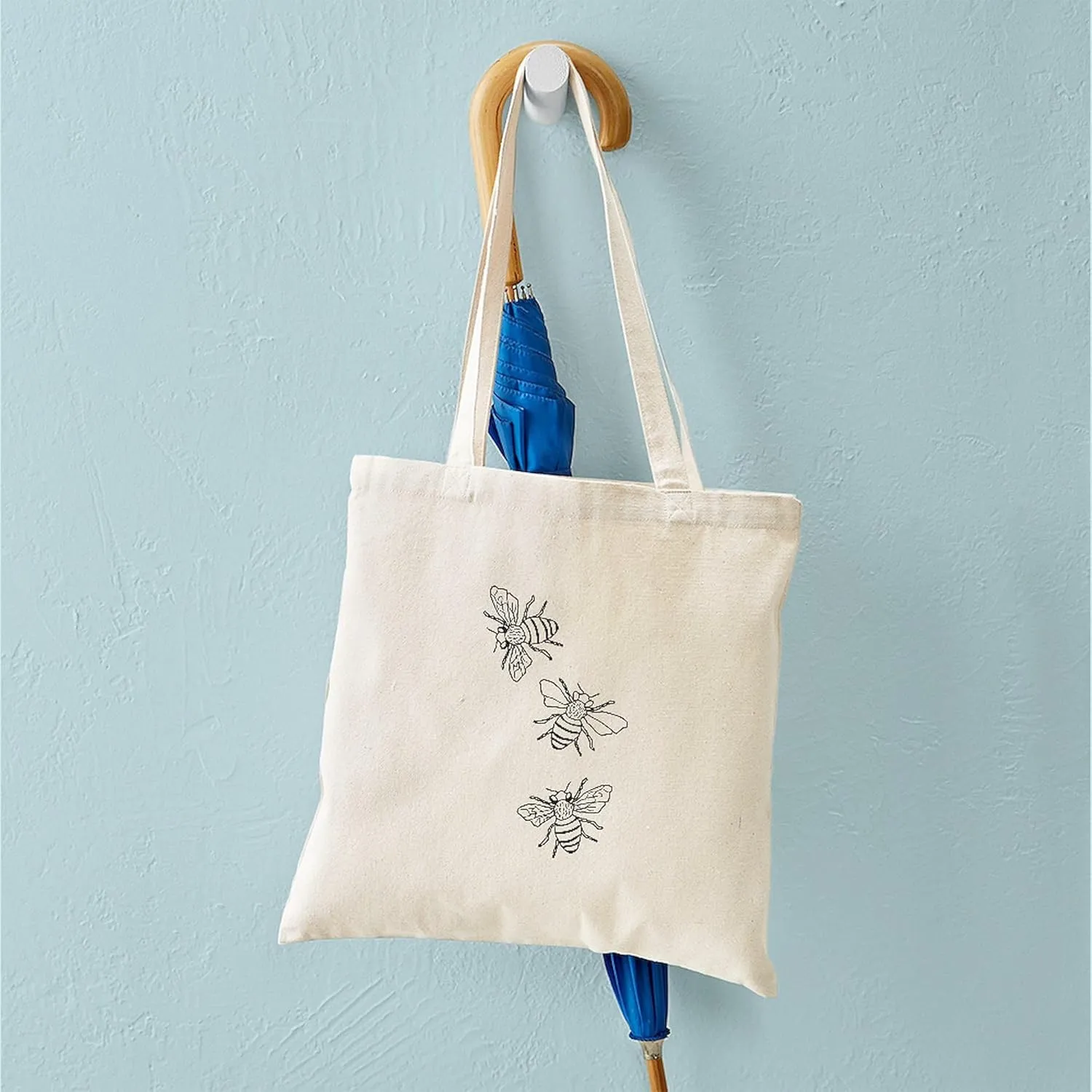 CafePress Honey Bees Tote Bag Reusable Natural Beige Canvas Shopping Bag