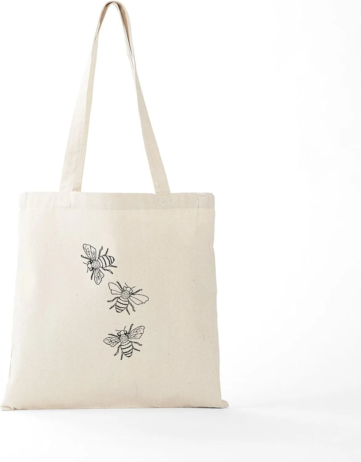 CafePress Honey Bees Tote Bag Reusable Natural Beige Canvas Shopping Bag