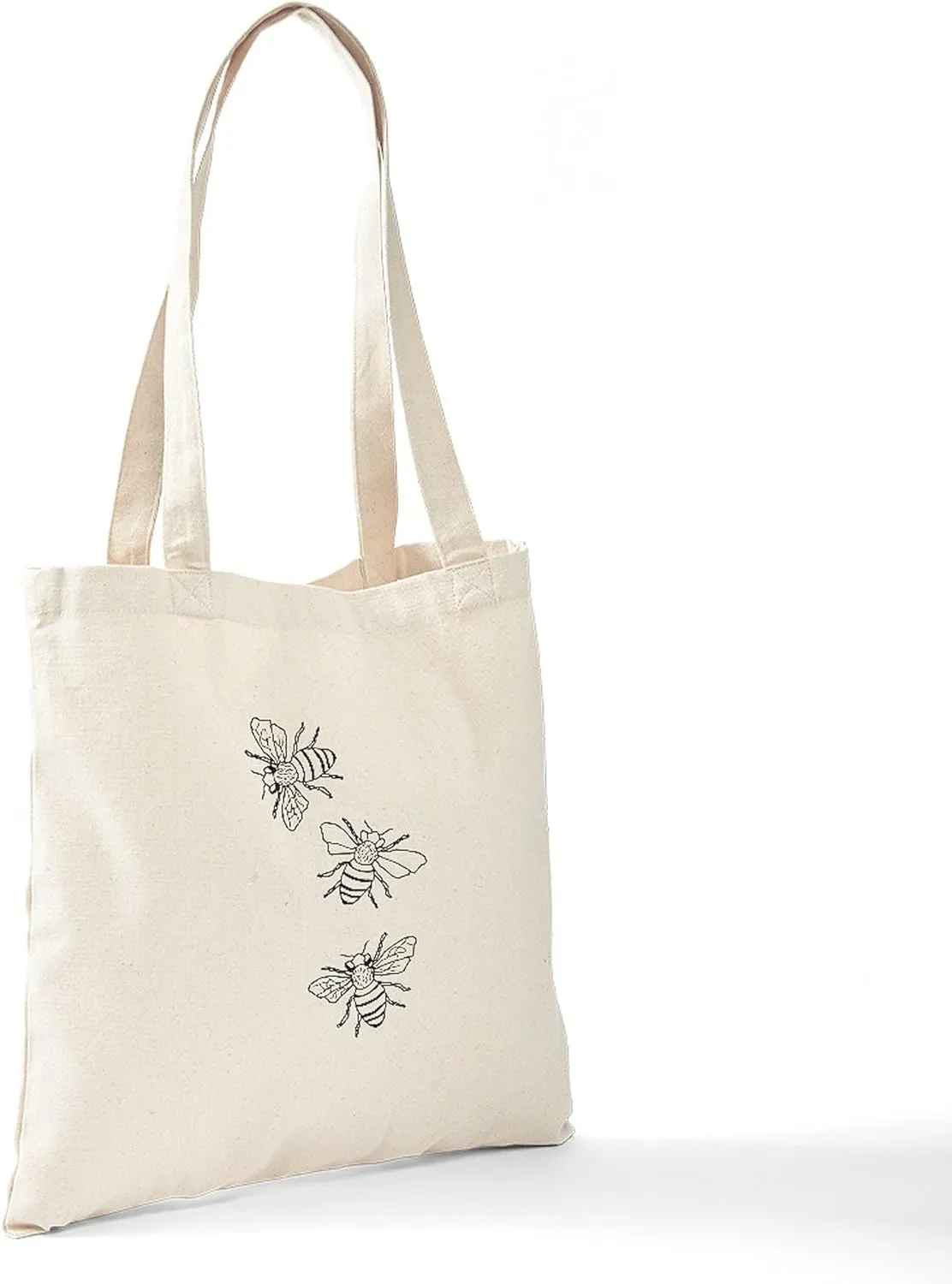 CafePress Honey Bees Tote Bag Reusable Natural Beige Canvas Shopping Bag