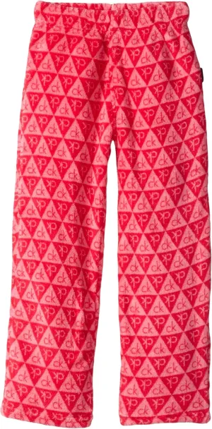 Calvin Klein Big Girls' FR Logo Plush Sleep Pant
