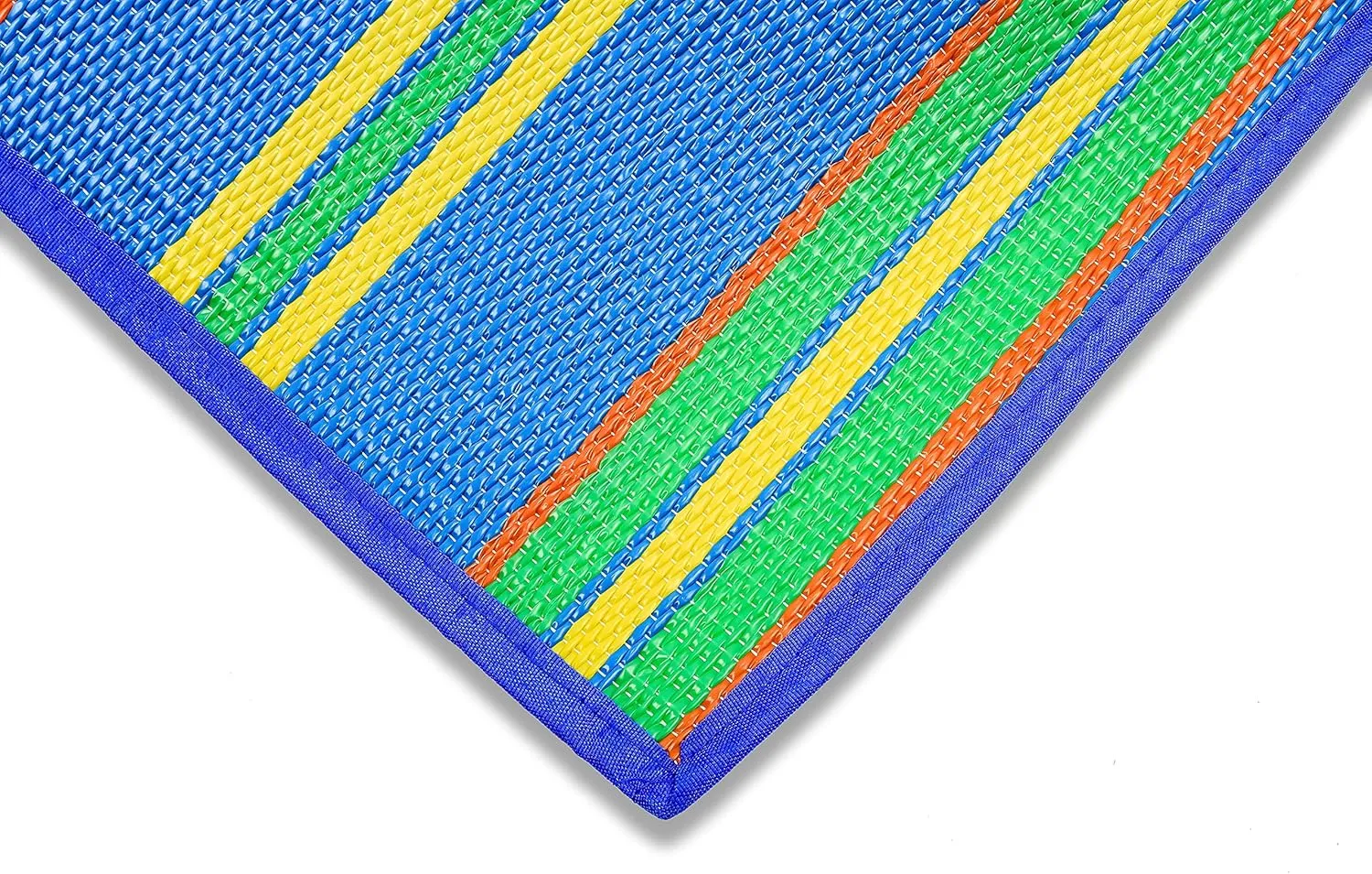 Camco Handy Mat with Strap, Perfect for Picnics, Beaches, RV and Outings, Weather-Proof and Resistant (Blue/Green - 60" x 78") - 42805