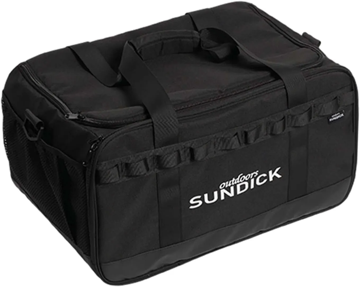 Camping Carrying Bag Shoulder Bag 36 L Capacity Anti Collision Gas Tank Organizer Cooker Barbecue Handbag for Garden Cookware, Black