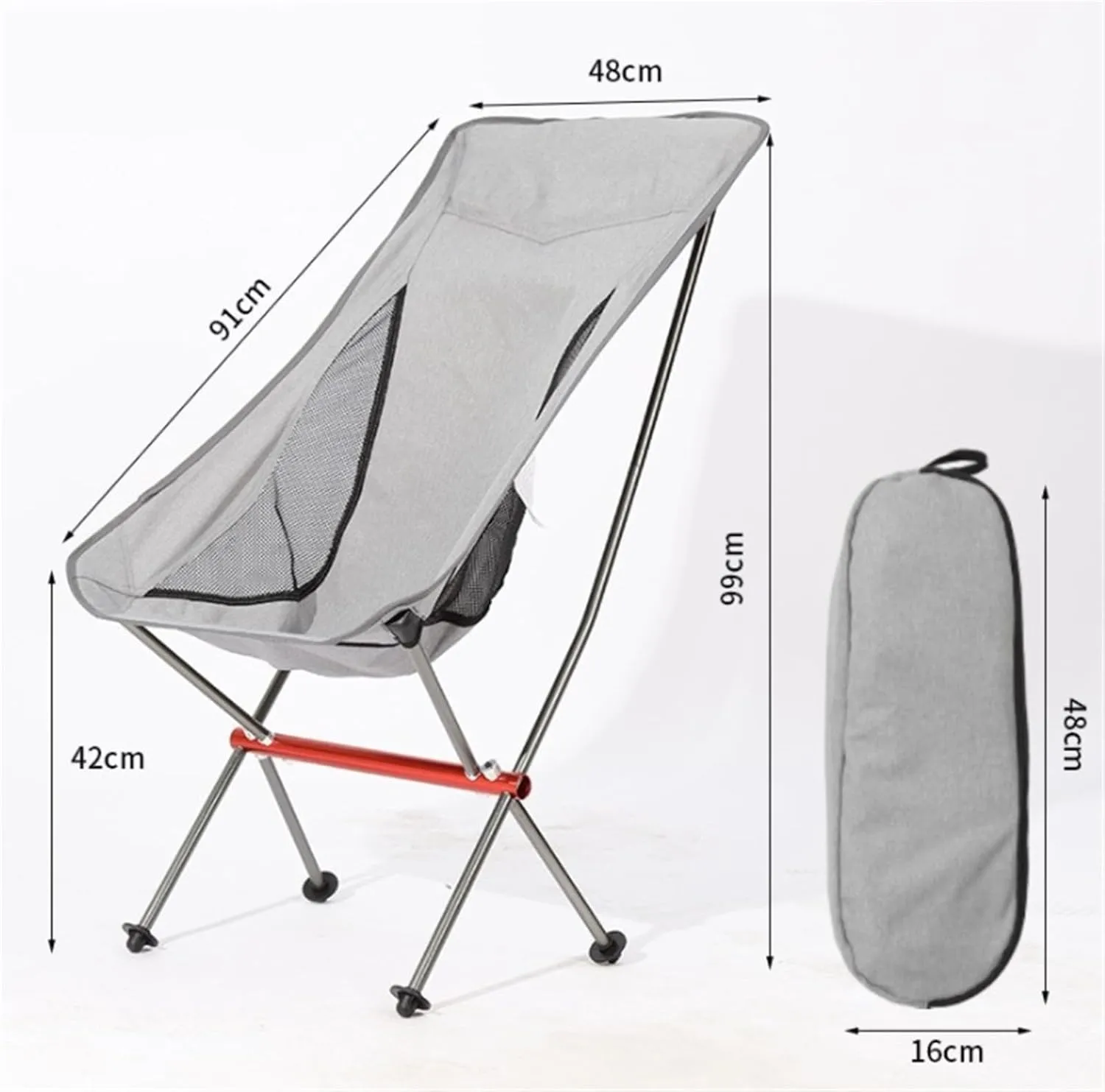 Camping Chair Outdoor Fishing Chair Ultralight Foldable Camping Chair,Picnic Backrest Seat Folding Aluminum Alloy Stool Folding Chairs for Outside Portable