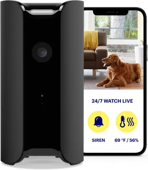 Canary Pro Indoor Home Security Camera 1080p HD WiFi IP | 24/7 Watch Live Video, Siren, Climate Monitor, Motion Alerts, Two-Way Talk, Night Vision, 10x Zoom, Private Mode, Works with Alexa and More