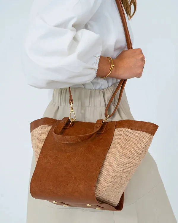 CARNEGIE TOTE | Tan Weave