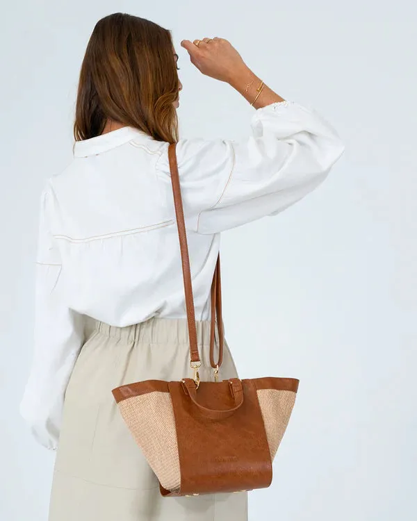 CARNEGIE TOTE | Tan Weave