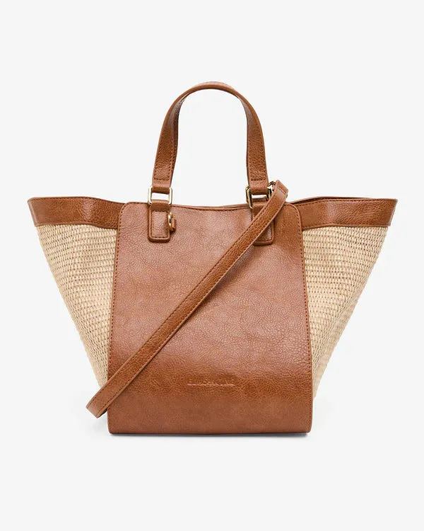 CARNEGIE TOTE | Tan Weave