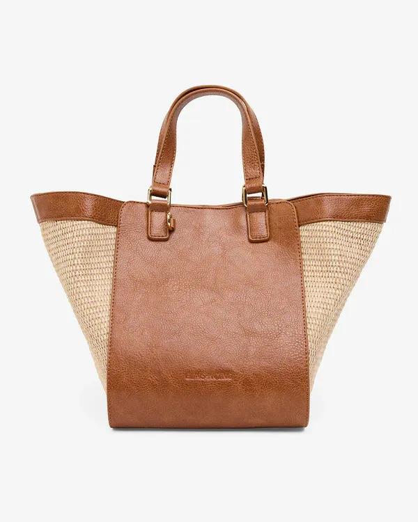 CARNEGIE TOTE | Tan Weave