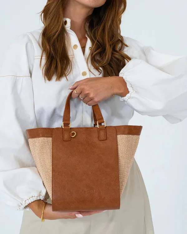CARNEGIE TOTE | Tan Weave