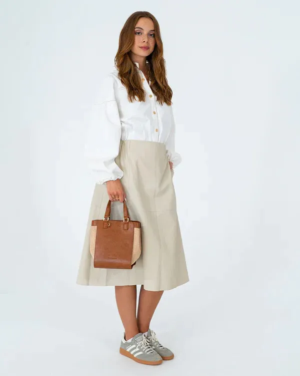 CARNEGIE TOTE | Tan Weave