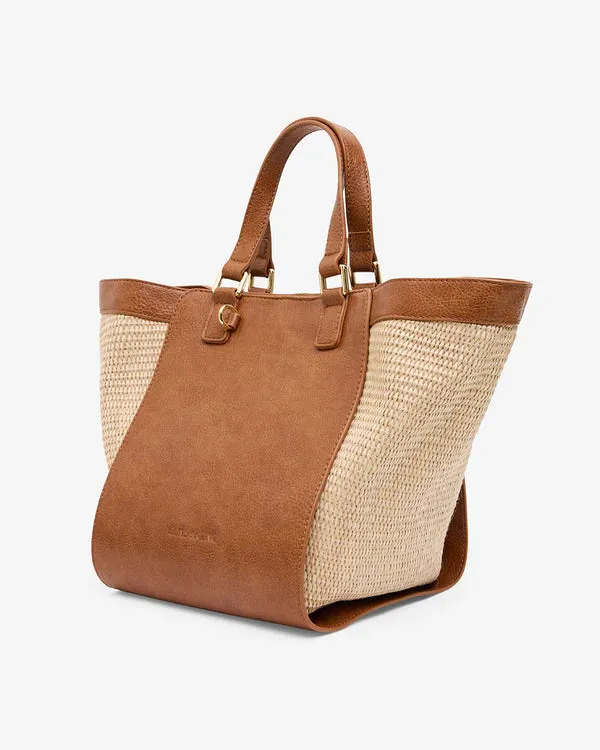 CARNEGIE TOTE | Tan Weave
