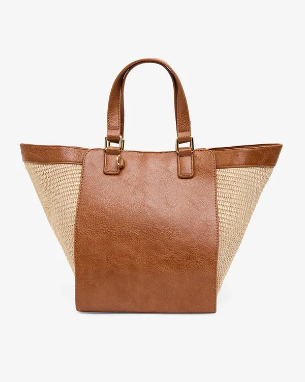 CARNEGIE TOTE | Tan Weave