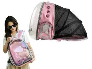 Carrier Trusted reviews Backpack Outdoor Large Pet Expandable Capacity Pet Vast assortment Pink Backpack