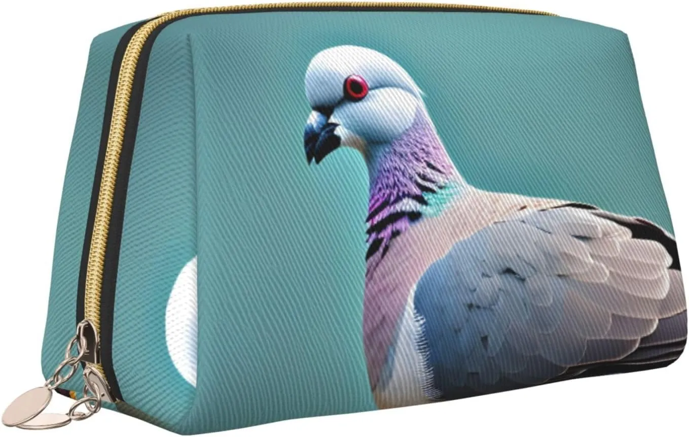 Cartoon Pigeon 4 Travel Toiletry Organizer, Portable Makeup Bag For Women