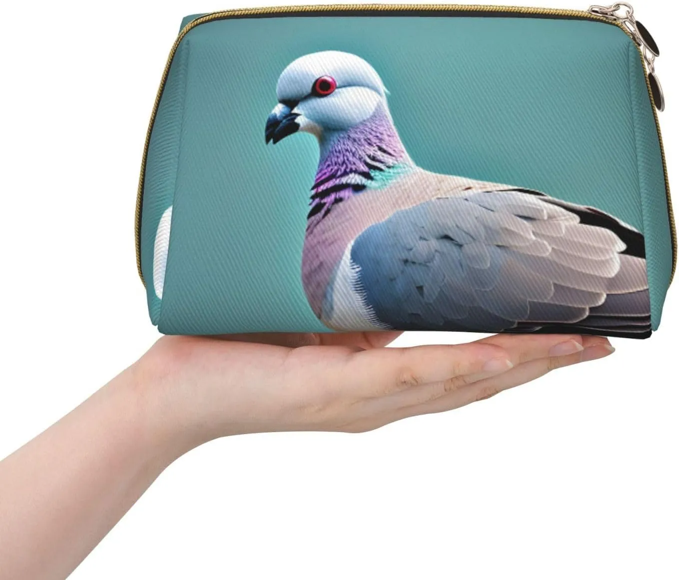 Cartoon Pigeon 4 Travel Toiletry Organizer, Portable Makeup Bag For Women