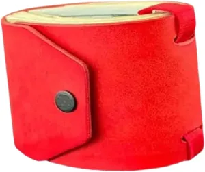Cash Wrap Wallet with Clasp Organizer Lightweight Fashion Handy Purse Bands Money Clip Holder for Business Trip Shopping Men, Red