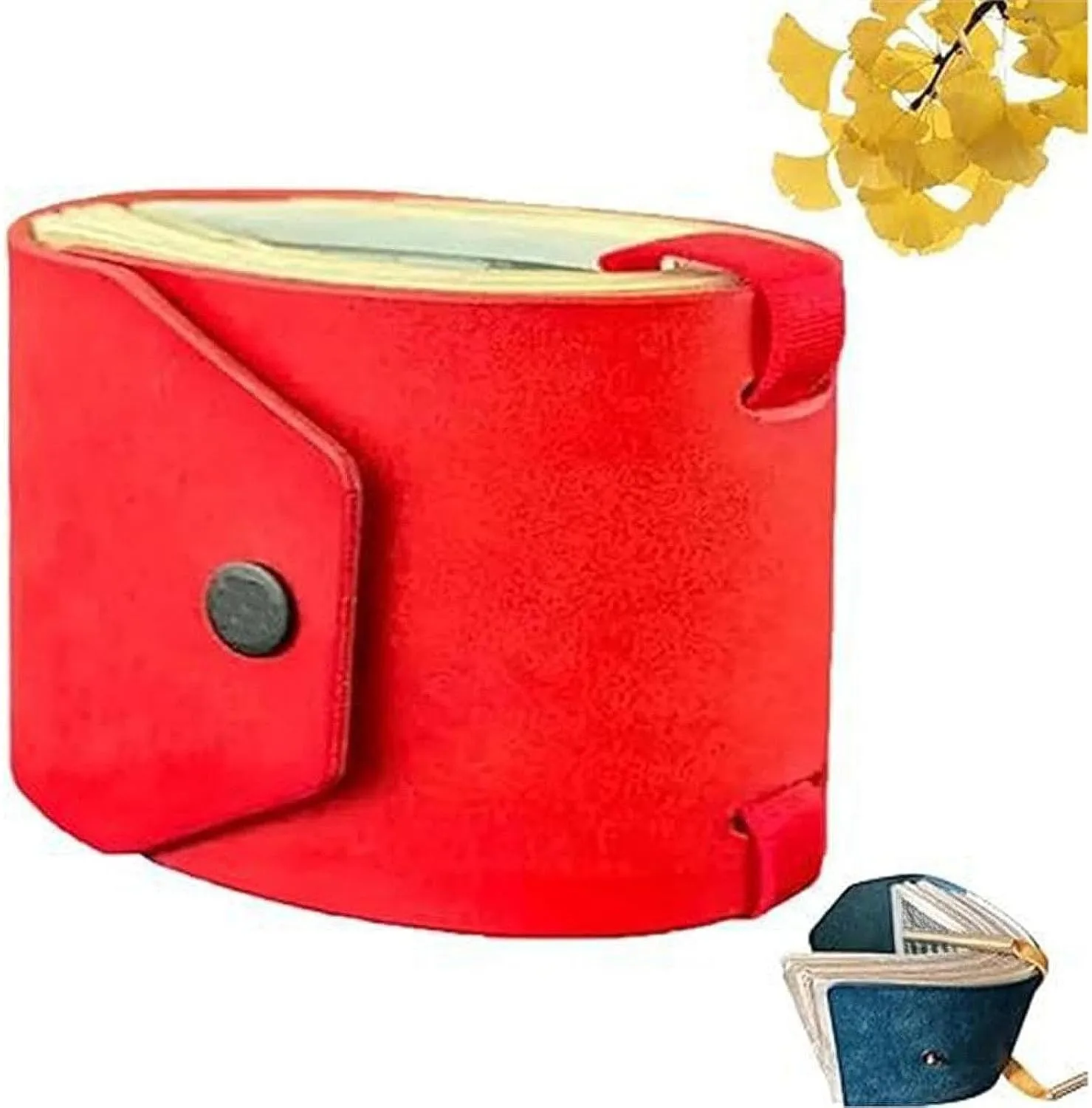 Cash Wrap Wallet with Clasp Organizer Lightweight Fashion Handy Purse Bands Money Clip Holder for Business Trip Shopping Men, Red