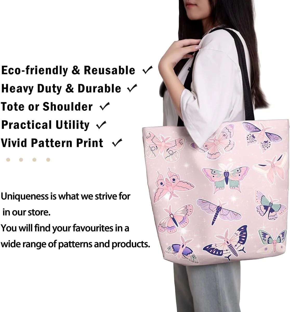 Castle Fairy Girls Women Canvas Tote Bag