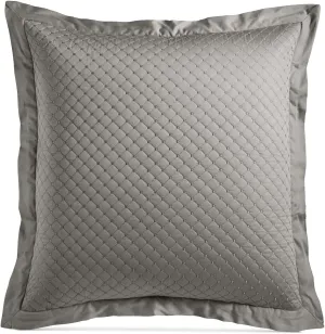 Charter Club Damask Cotton Quilted Diamond Pattern European Sham Stone