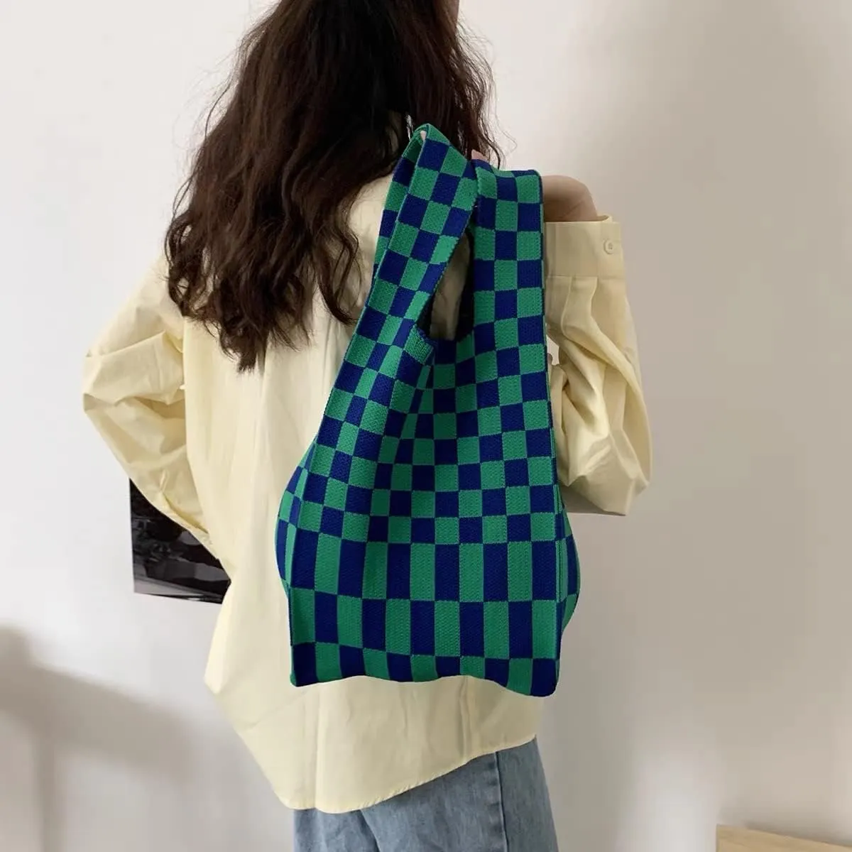 Checkered Flag Tote Bag - Chess, Racing, GroceryBag