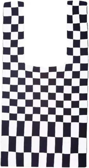 Checkered Flag Tote Bag - Chess, Racing, GroceryBag
