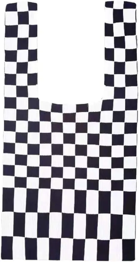 Checkered Flag Tote Bag - Chess, Racing, GroceryBag