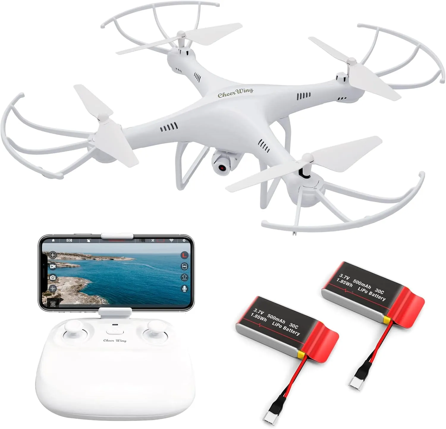 Cheerwing CW4 RC Drone with 720P HD Camera for Kids and Adults RC Quadcopter with Auto Hovering