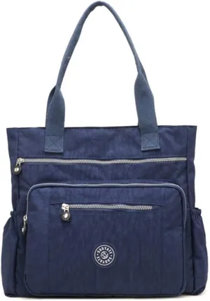 Chikencall Shoulder Bag for Women Waterproof Shoulder Bag Washed Nylon Casual Travel Purses