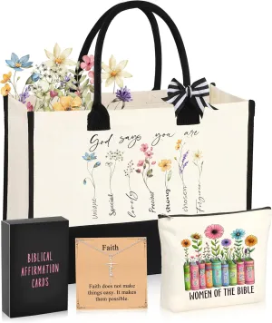 Christian Gifts for Women Faith Based Birthday Gift for Womens Religious Gifts for Womens Tote Bag