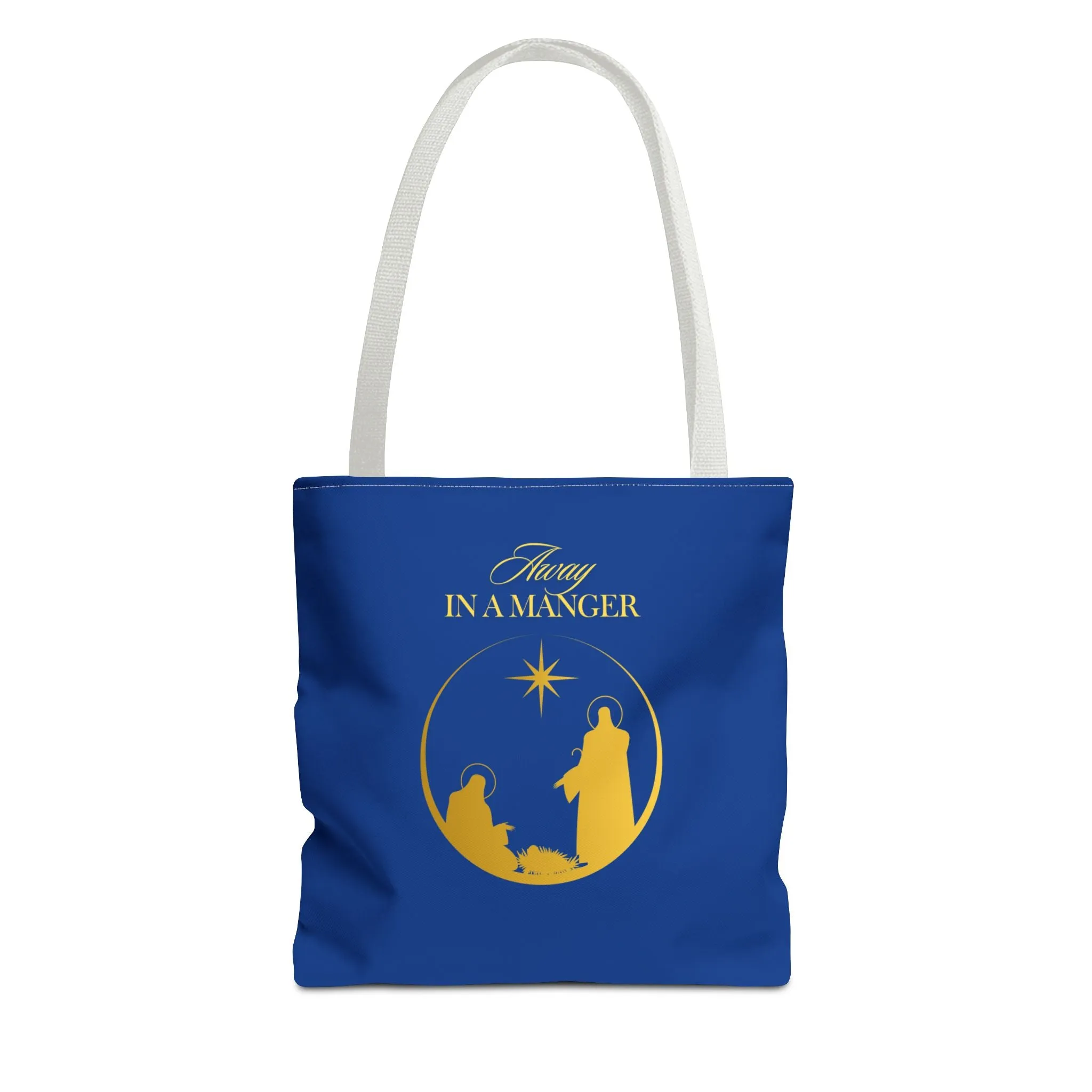 Christmas Carol Away in a Manger Tote Bag