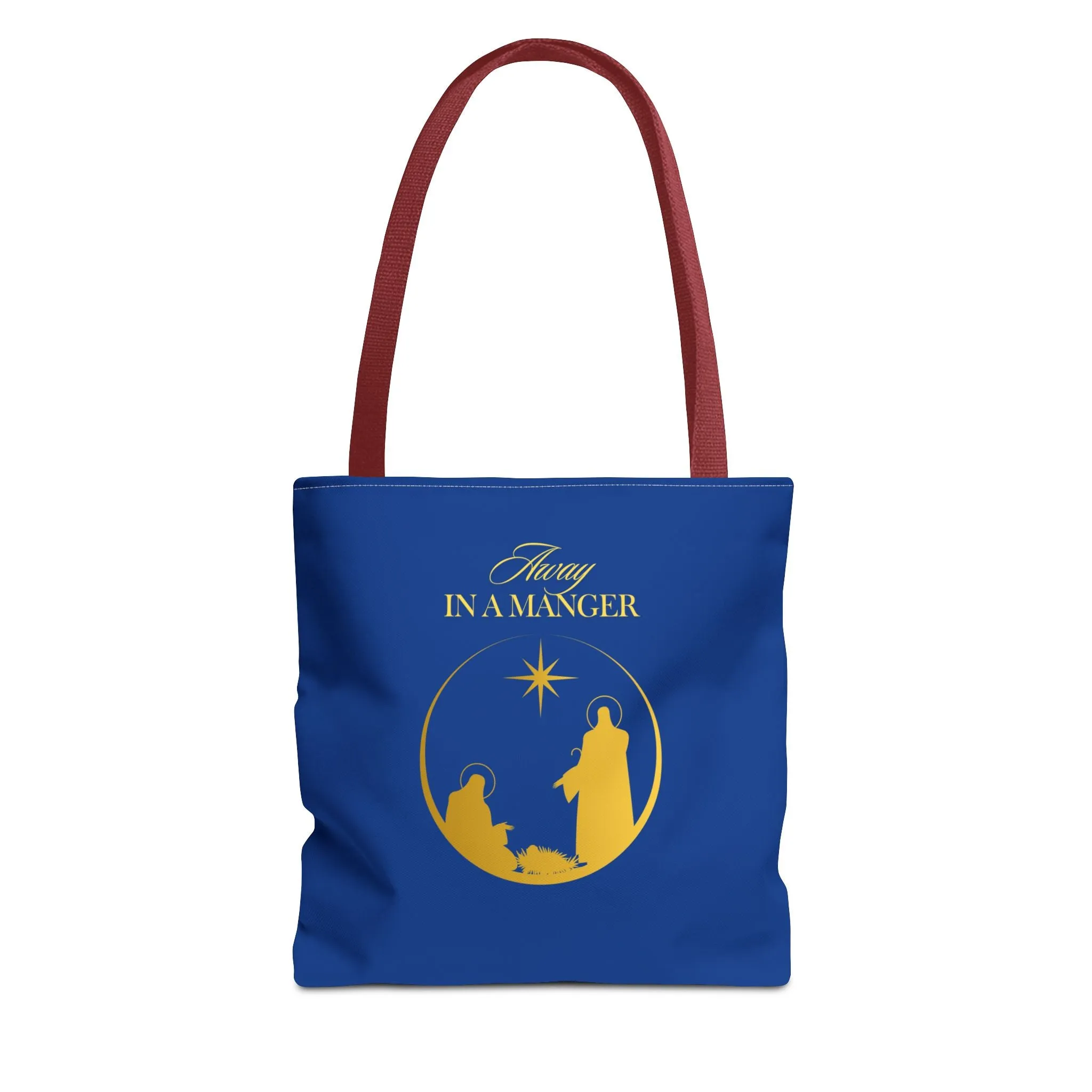Christmas Carol Away in a Manger Tote Bag