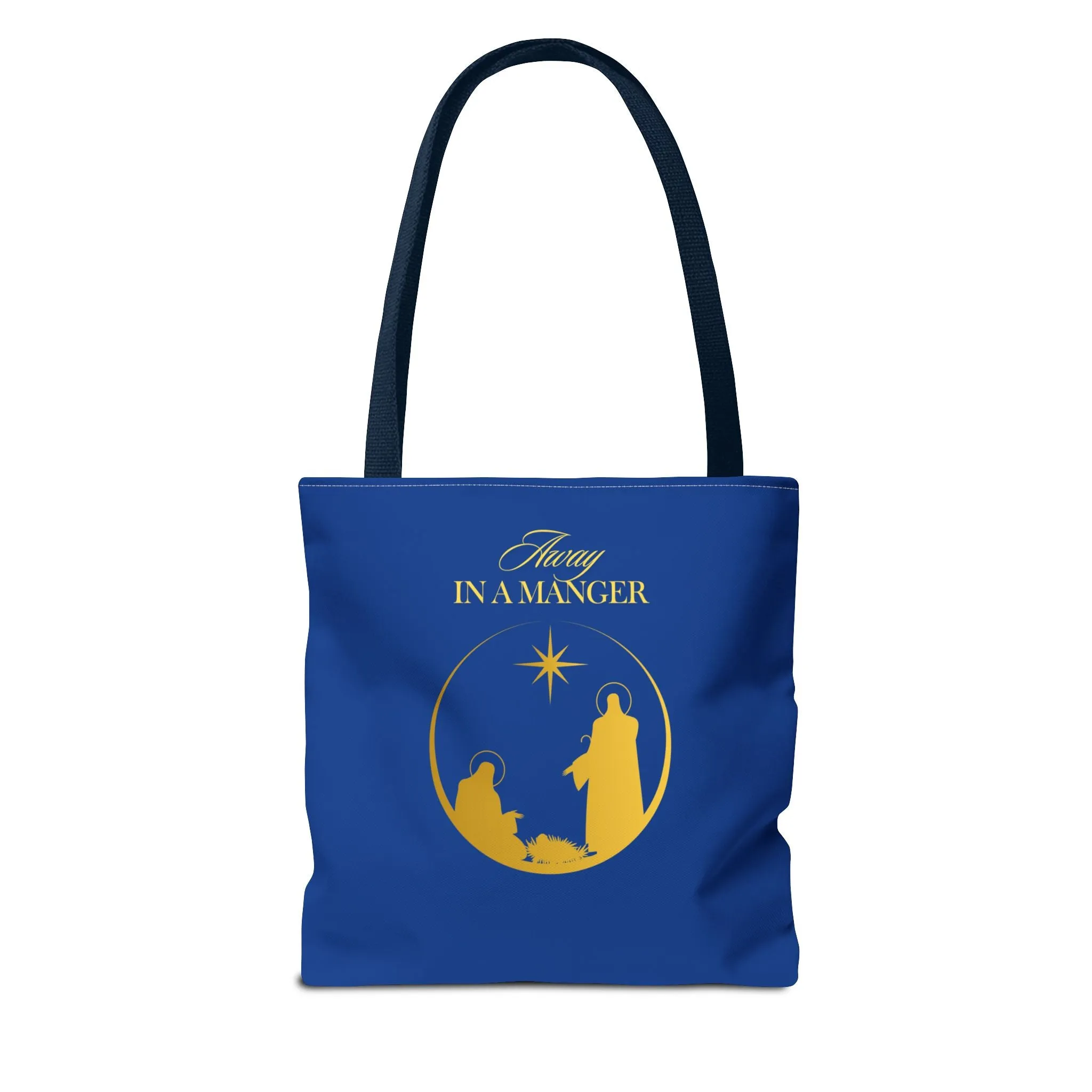 Christmas Carol Away in a Manger Tote Bag